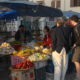 Tourists visiting the local market place