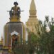 The statue of the caretaker of Vientiane city